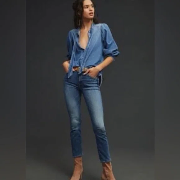 MOTHER The Mid Rise Dazzler Ankle - Picture 1 of 10